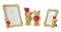 Rama foto, Mauro Ferretti, Teddy Bear, 15x20 cm, polirasina, auriu
