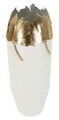 Vaza decorativa, Mauro Ferretti, Teddy Bear, 21x55 cm, fier, alb/auriu