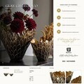 Set 2 vaze decorative, Mauro Ferretti, Scale Pattern, 51.5x23x28 cm, fier, negru