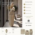 Vaza decorativa, Mauro Ferretti, Japan Style, 19.5x44 cm, polirasina, nisip