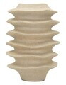Vaza decorativa, Mauro Ferretti, Japandi Style, 25.5x35.5 cm, polirasina, nisip