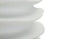 Vaza decorativa, Mauro Ferretti, Wavy Band Pattern, 29x47 cm, polirasina, alb