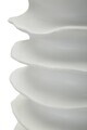 Vaza decorativa, Mauro Ferretti, Wavy Band Pattern, 29x47 cm, polirasina, alb