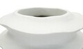 Vaza decorativa, Mauro Ferretti, Wavy Band Pattern, 29x47 cm, polirasina, alb