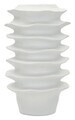 Vaza decorativa, Mauro Ferretti, Wavy Band Pattern, 29x47 cm, polirasina, alb
