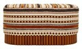 Bancheta, Mauro Ferretti, Ethnic, 82x40x40 cm, poliester/lemn masiv, multicolor