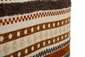 Bancheta, Mauro Ferretti, Ethnic, 82x40x40 cm, poliester/lemn masiv, multicolor