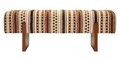 Bancheta, Mauro Ferretti, Ethnic, 120x45x43 cm, poliester/lemn masiv, multicolor