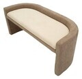Bancheta, Mauro Ferretti, Nordic Style, 124x51x53 cm, poliester/MDF, maro