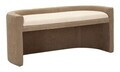 Bancheta, Mauro Ferretti, Nordic Style, 124x51x53 cm, poliester/MDF, maro