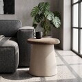Masuta de cafea, Mauro Ferretti, Mushroom-Shaped, 59x55 cm, poliester/MDF, maro