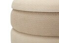 Set 2 taburete cu spatiu de depozitare, Mauro Ferretti, Nordic Style, 44x47 cm, poliester/MDF, bej/crem