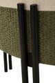 Taburet, Mauro Ferretti, Modern Two-Tone, 49x42 cm, poliester/MDF, crem/gri