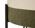Taburet, Mauro Ferretti, Modern Two-Tone, 49x42 cm, poliester/MDF, crem/gri