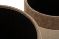Set 3 taburete cu spatiu de depozitare, Mauro Ferretti, Nordic Style, 39x47 cm, poliester/MDF, maro