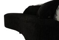 Canapea 2 locuri Chaise Longue, Mauro Ferretti, Oriental Style, 160x86x67 cm, poliester/lemn de pin, negrul/alb