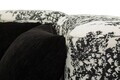 Canapea 2 locuri Chaise Longue, Mauro Ferretti, Oriental Style, 160x86x67 cm, poliester/lemn de pin, negrul/alb