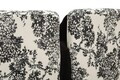 Canapea 2 locuri Chaise Longue, Mauro Ferretti, Oriental Style, 160x86x67 cm, poliester/lemn de pin, negrul/alb