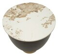 Masuta de cafea, Mauro Ferretti, Contemporary Glam, 48x45 cm, ceramica/metal, maro