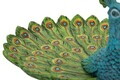 Tava decorativa, Mauro Ferretti, Eclectic Peacock-Shaped, 8x16x10 cm, polirasina, multicolor