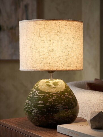 Lampa de masa, Mauro Ferretti, Contemporary Style, 30x49 cm, ceramica/fier, verde