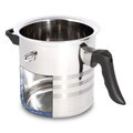 Oala pentru fiert lapte cu capac si avertizare sonora, Blaumann, 16 cm, 2 L, inox, argintiu/negru