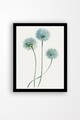 Tablou decorativ Blue Flower, Tablo center, 24x29 cm, MDF, multicolor