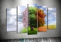 Seasons 5 darabos Díszkép szett, Tablo center, kanavász, színes