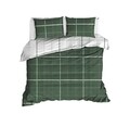 Lenjerie de pat dubla Maya, EnLora Home, 4 piese, 240x260 cm, bumbac ranforce, verde
