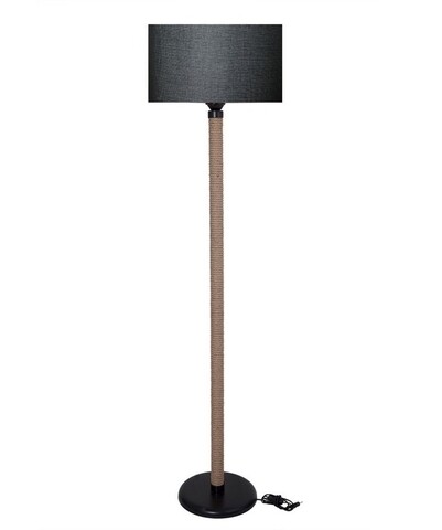 Lampadar Casa Parasio, 40x40x145 cm, 1 x E27, 60 W, negru metalic