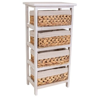 Antique White, Comoda cu 4 sertare Wide