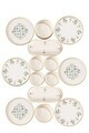 Set de mic dejun, Hermia, 430KSV1365, Ceramica, Platou: 25 x 11 x 3,5 cm (2 bucăți), Multicolor