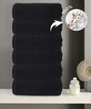 Set prosoape, L'essentiel Maison, Dz, Bumbac, Negru