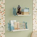 Raft de perete, Hanah Home, Tiger Cat 2, PAL, Albastru