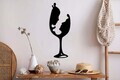 Decoratiune de perete, 5684, Metal, Dimensiune: 75 x 28 cm, Negru