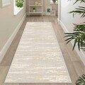 Covor, Wooylk0033, 100x400 cm, Poliester, Crem / Bej