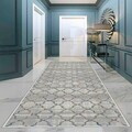 Covor, Wooylk0046, 80x250 cm, Poliester, Crem / Bej / Verde