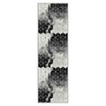 Covor, Wooylk0076, 80x200 cm, Poliester, Alb / Gri / Negru