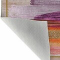 Covor, Wooylk0099, 80x250 cm, Poliester, Crem / Portocaliu / Galben / Fuchsia