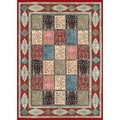 Covor, Exfab226, 160x230 cm, Poliester, Bej / Crem / Albastru / Roșu