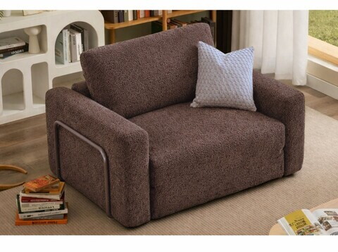 Fotoliu extensibil, Atelier del Sofa, 118FVL1102, Tesatura Boucle, Maro