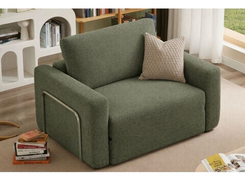 Fotoliu extensibil, Atelier del Sofa, 118FVL1105, Tesatura Boucle, Verde