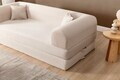 Canapea extensibila 3 locuri, Atelier del Sofa, 118FVL1301, Tesatura plus reiata, Crem