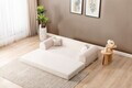 Canapea extensibila 3 locuri, Atelier del Sofa, 118FVL1301, Tesatura plus reiata, Crem
