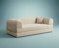 Canapea extensibila 3 locuri, Atelier del Sofa, 118FVL1301, Tesatura plus reiata, Crem