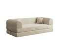 Canapea extensibila 3 locuri, Atelier del Sofa, 118FVL1301, Tesatura plus reiata, Crem