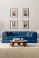 Canapea extensibila 3 locuri, Atelier del Sofa, 118FVL1302, Tesatura plus reiata, Albastru
