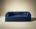 Canapea extensibila 3 locuri, Atelier del Sofa, 118FVL1303, Tesatura plus reiata, Albastru navy