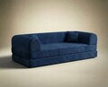 Canapea extensibila 3 locuri, Atelier del Sofa, 118FVL1303, Tesatura plus reiata, Albastru navy