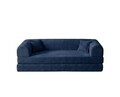 Canapea extensibila 3 locuri, Atelier del Sofa, 118FVL1303, Tesatura plus reiata, Albastru navy